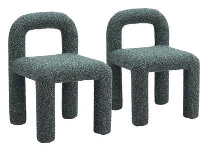 Chaise de salle à manger Arum (lot de 2) Vert neige