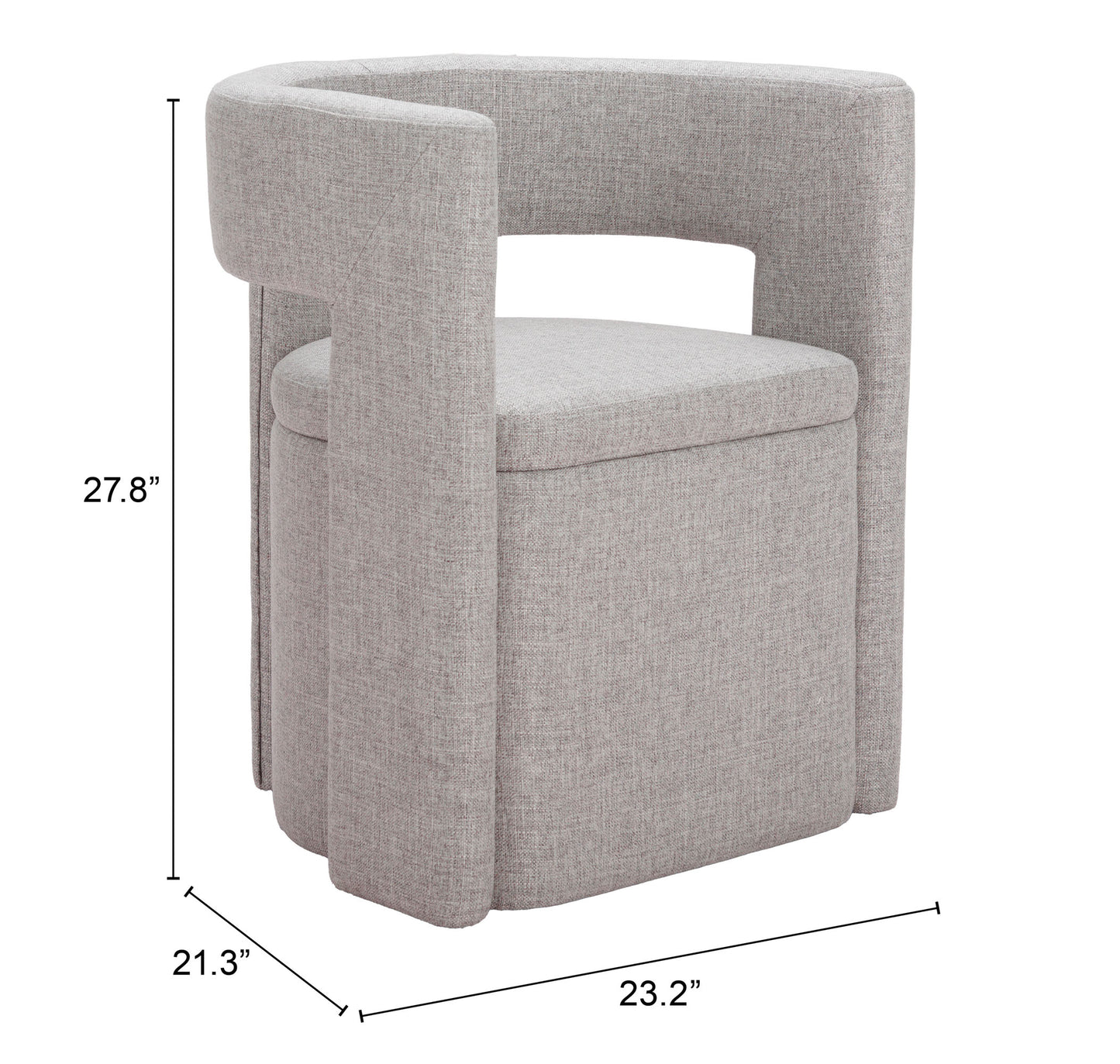Dining Chair Gray - Modern & Ergonomic Seating for Home & Office