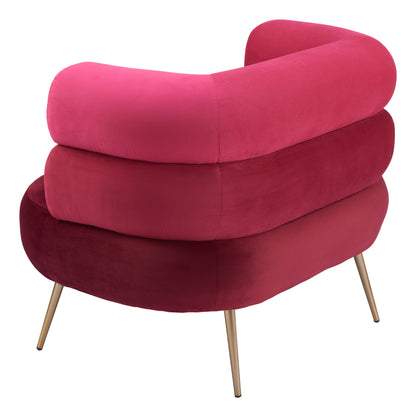 Fauteuil d'appoint Arish rouge