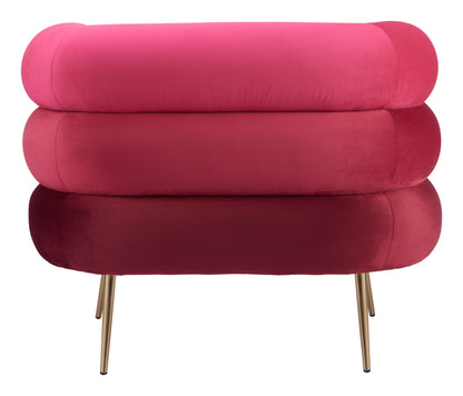 Fauteuil d'appoint Arish rouge