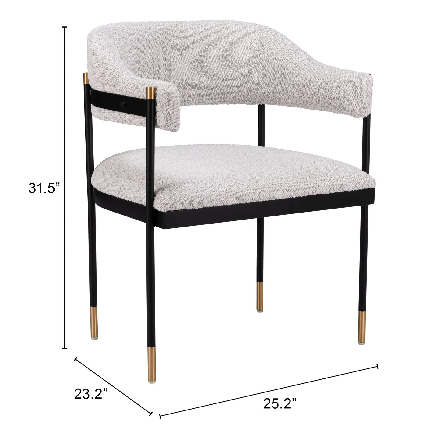 Dining Chair Misty Gray - Modern & Ergonomic Seating for Home & Office