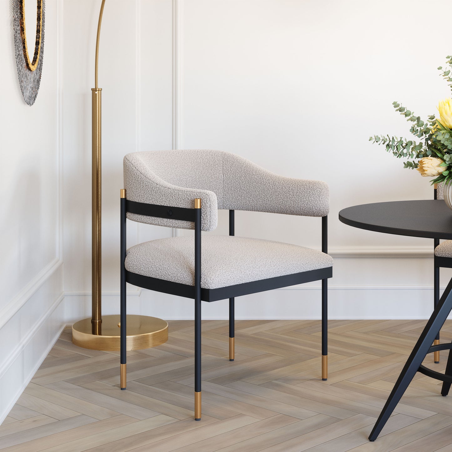 Dining Chair Misty Gray - Modern & Ergonomic Seating for Home & Office