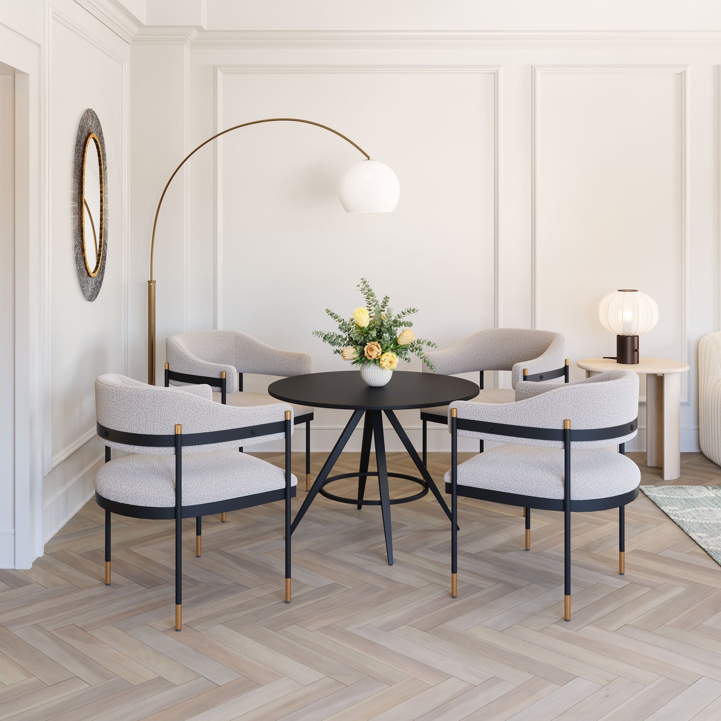 Dining Chair Misty Gray - Modern & Ergonomic Seating for Home & Office