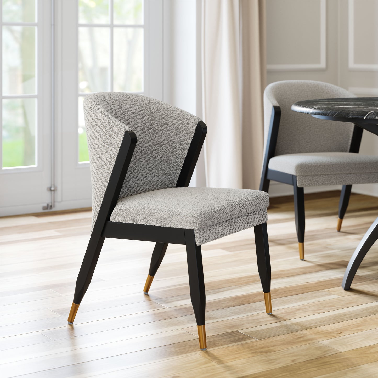 Chaise de salle à manger Pula Misty Grey