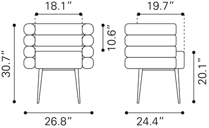Dining Chair Misty Gray - Modern & Ergonomic Seating for Home & Office