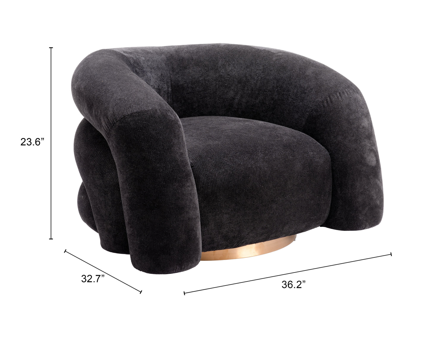 Accent Chair Black - Modern & Ergonomic Seating for Home & Office