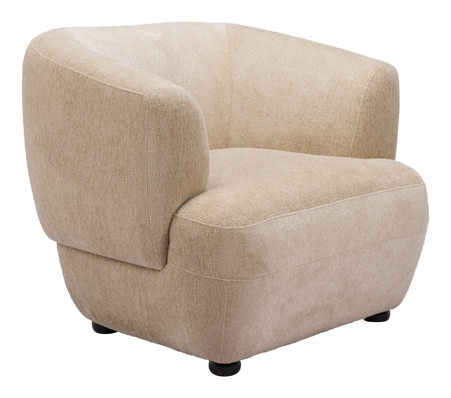 Accent Chair Golden Beige - Modern & Ergonomic Seating for Home & Office