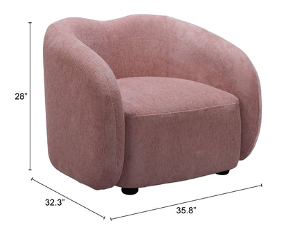 Accent Chair Mauve Pink - Modern & Ergonomic Seating for Home & Office