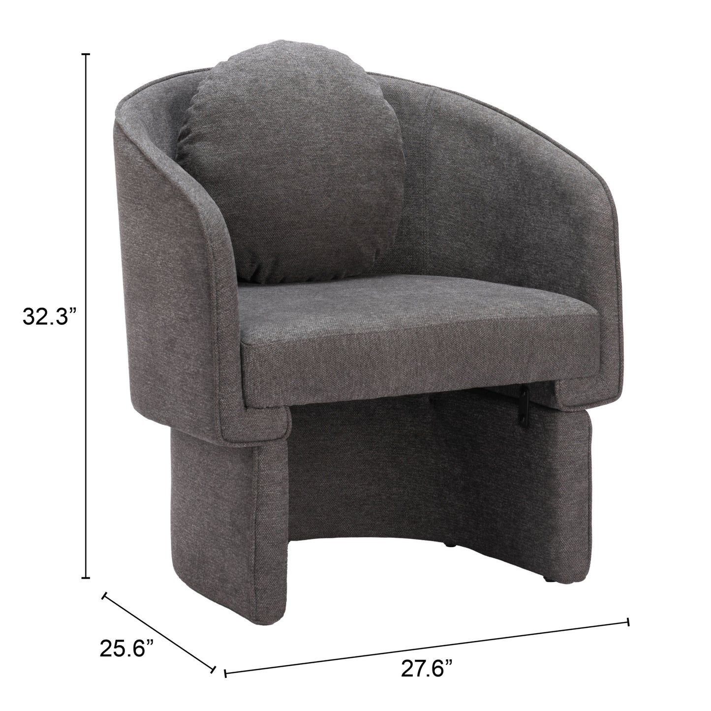 Accent Chair Truffle Gray - Modern & Ergonomic Seating for Home & Office