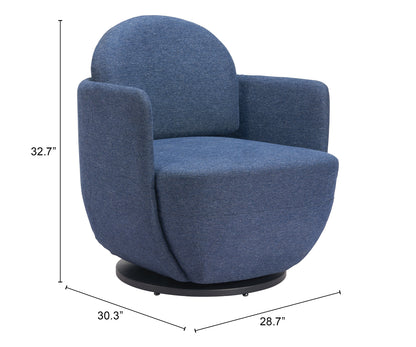 Swivel Chair Blue - Modern & Ergonomic Seating for Home & Office
