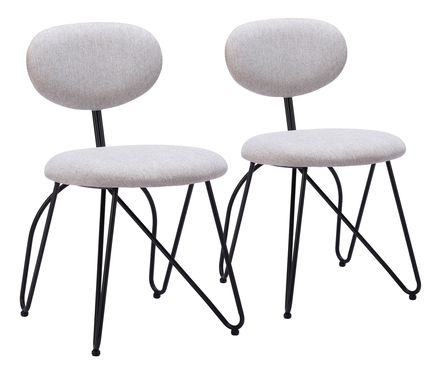 Dining Chair (Set of 2) Dove Gray - Modern & Ergonomic Seating for Home & Office