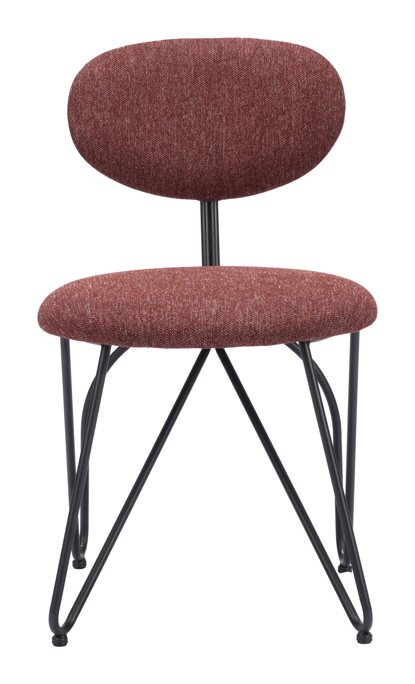 Dining Chair (Set of 2) Maroon Brown - Modern & Ergonomic Seating for Home & Office