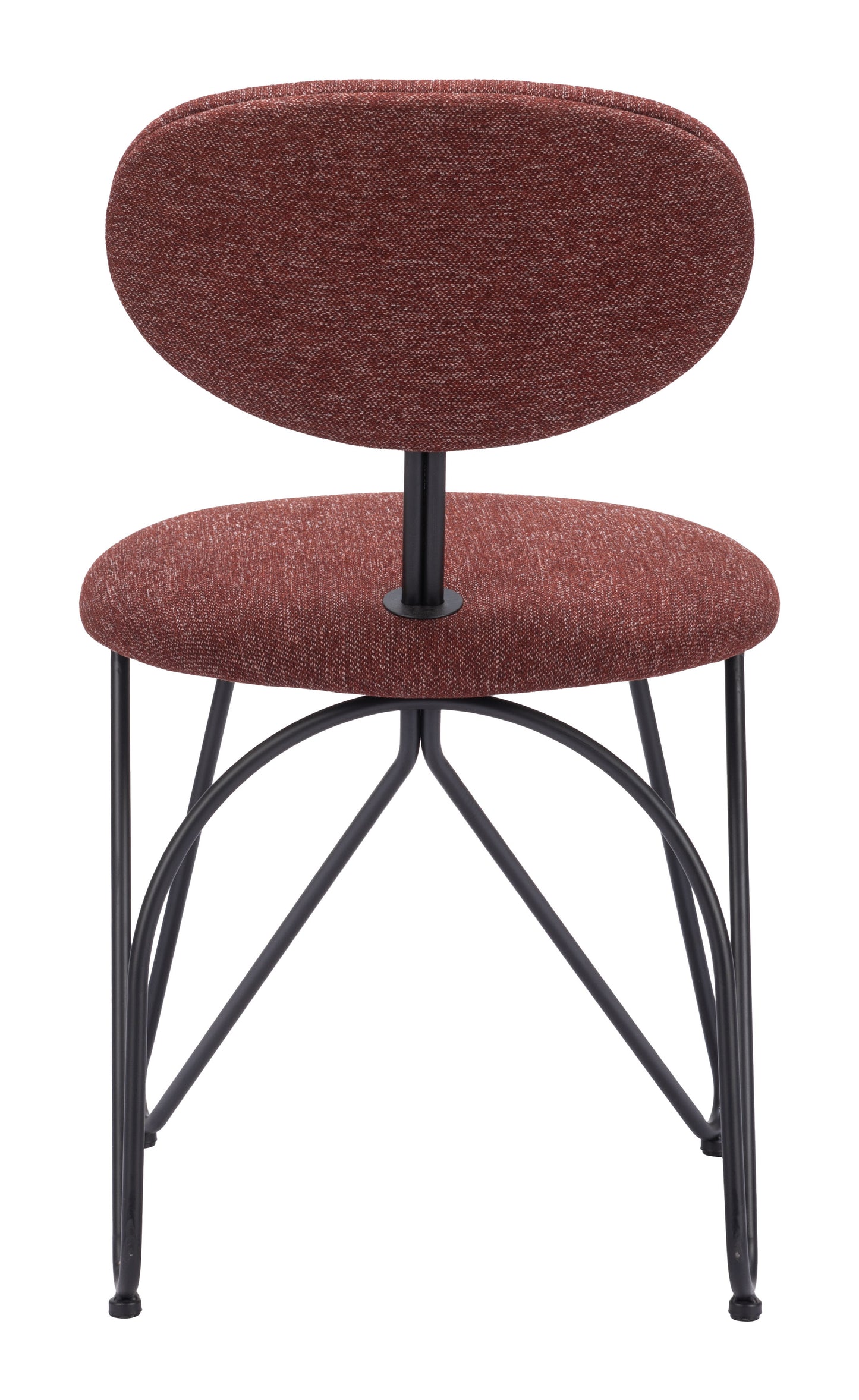 Dining Chair (Set of 2) Maroon Brown - Modern & Ergonomic Seating for Home & Office