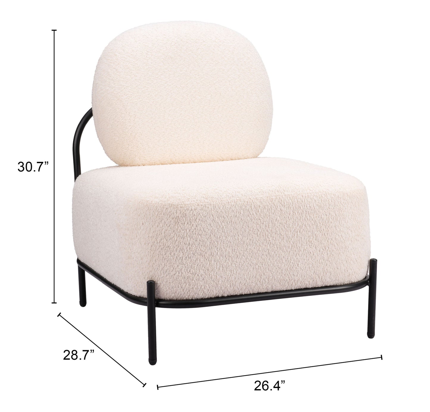Accent Chair Vanilla - Modern & Ergonomic Seating for Home & Office