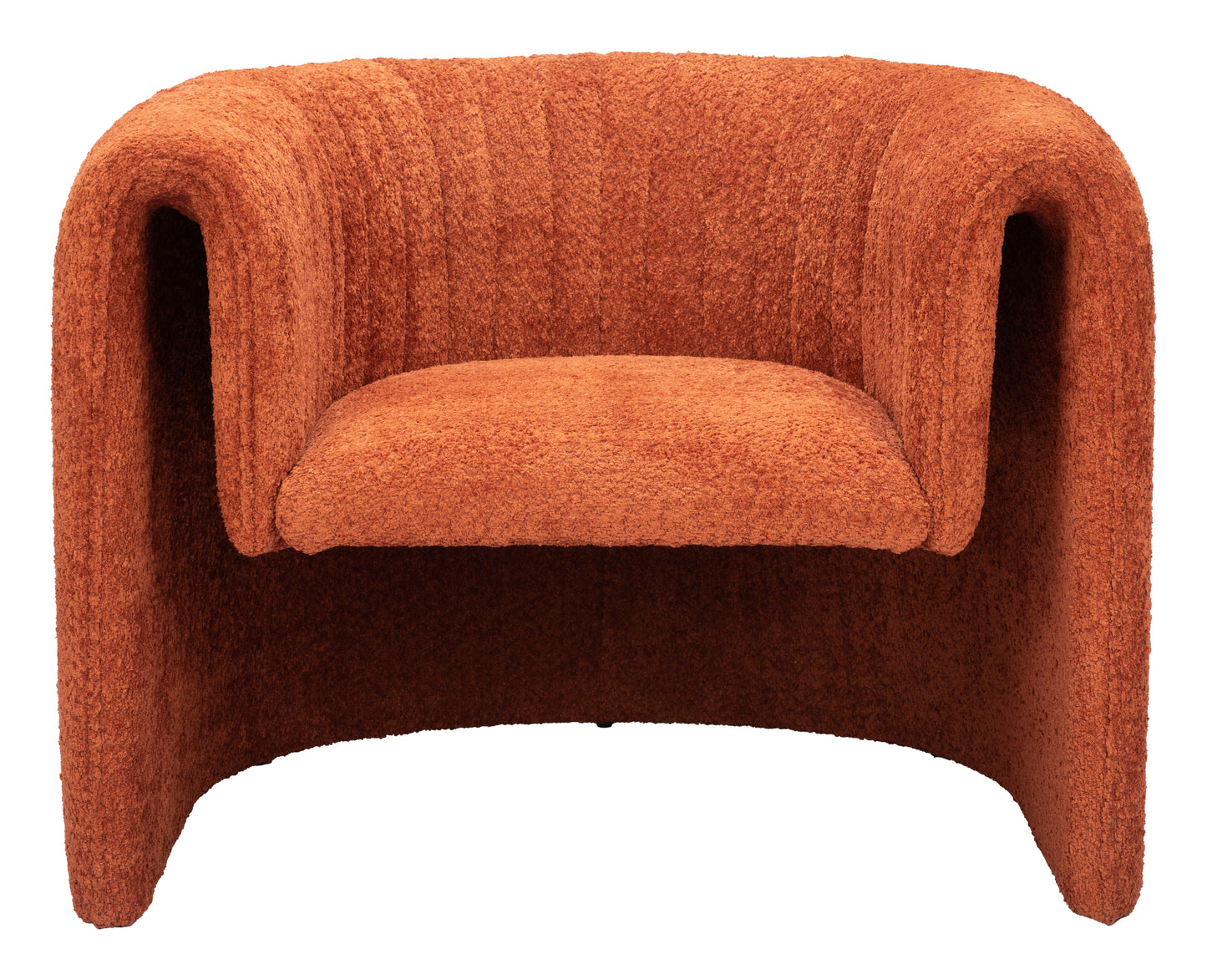 Fauteuil d'appoint Viana orange brûlé