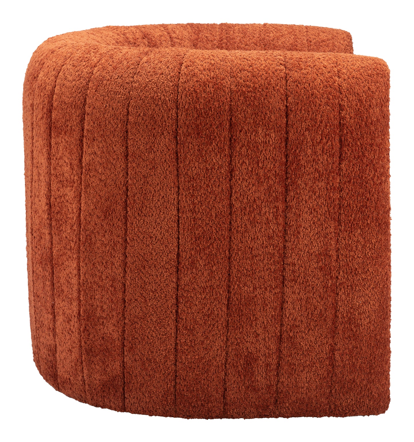 Fauteuil d'appoint Viana orange brûlé