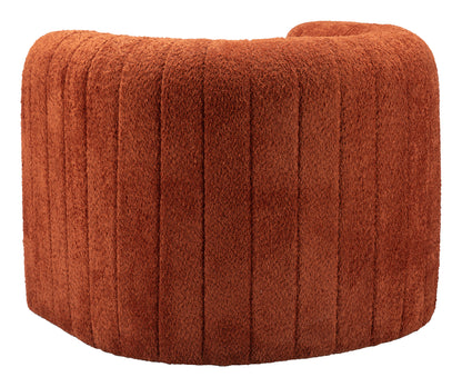 Fauteuil d'appoint Viana orange brûlé