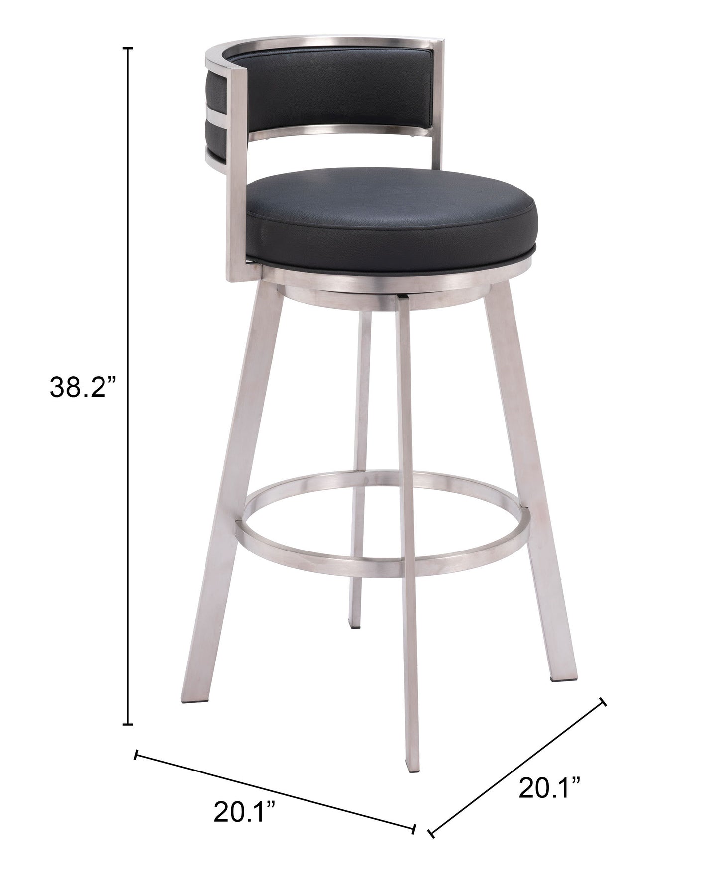 Swivel Barstool Black - Premium Quality & Stylish Design for Your Home