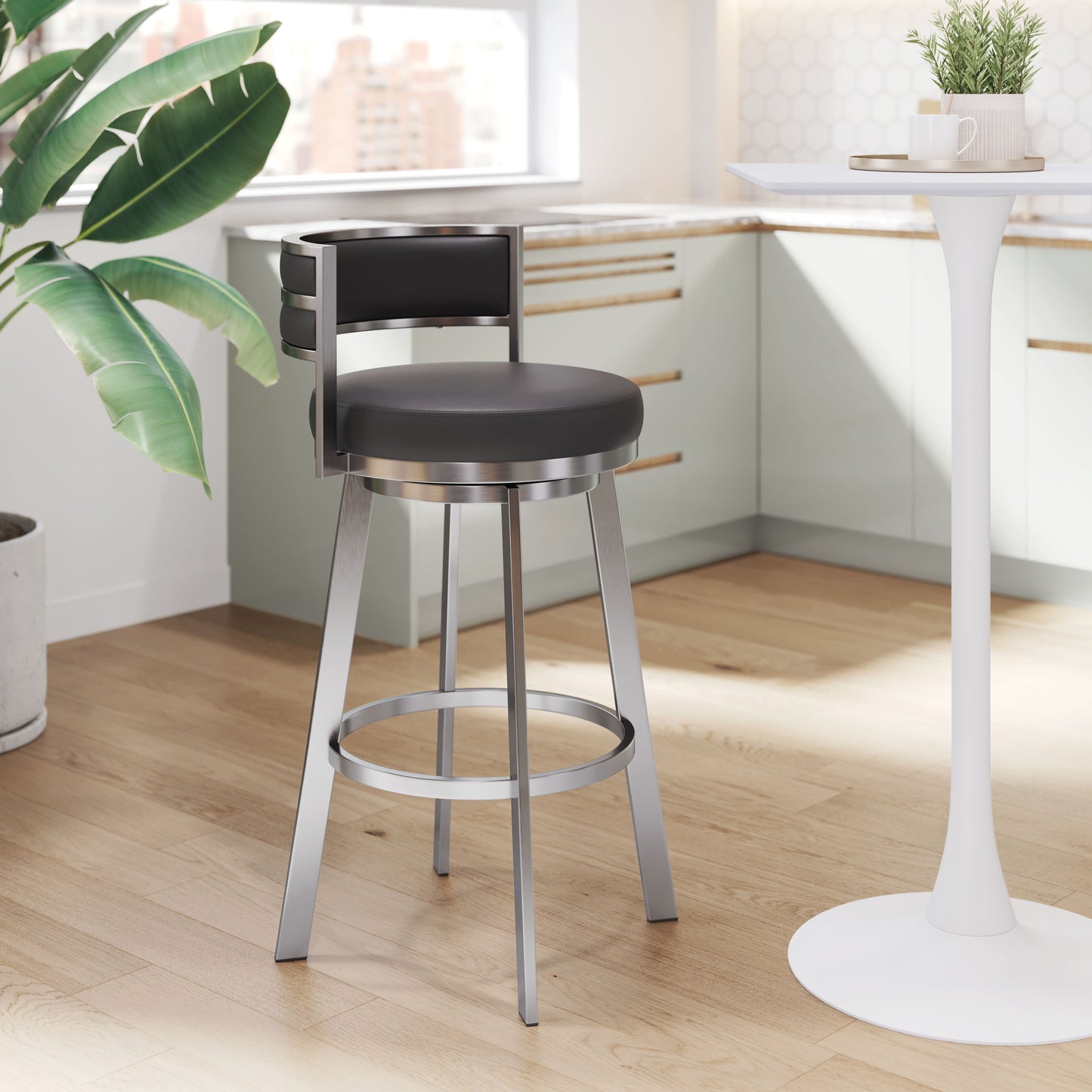 Swivel Barstool Black - Premium Quality & Stylish Design for Your Home