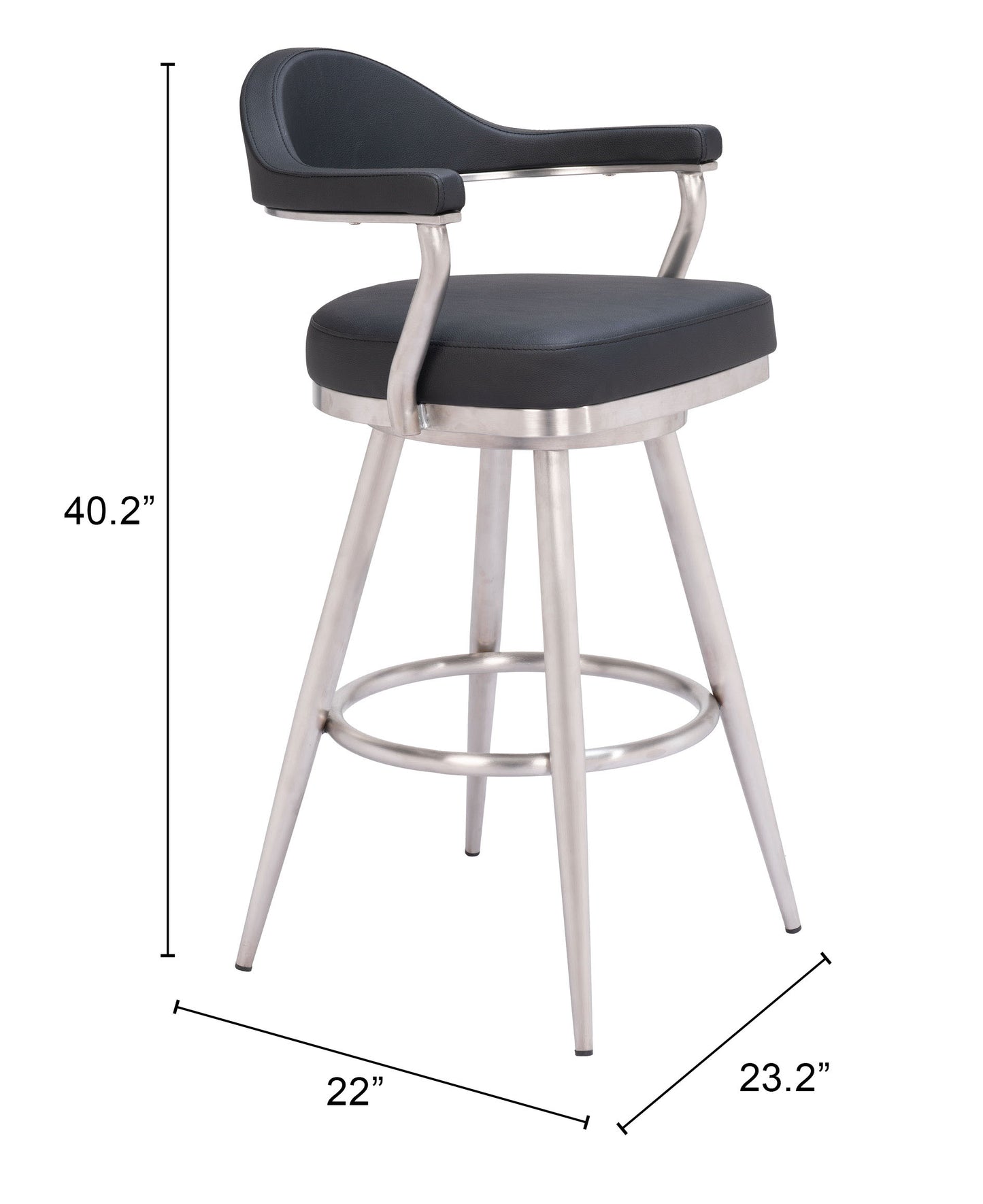 Swivel Barstool Black - Premium Quality & Stylish Design for Your Home