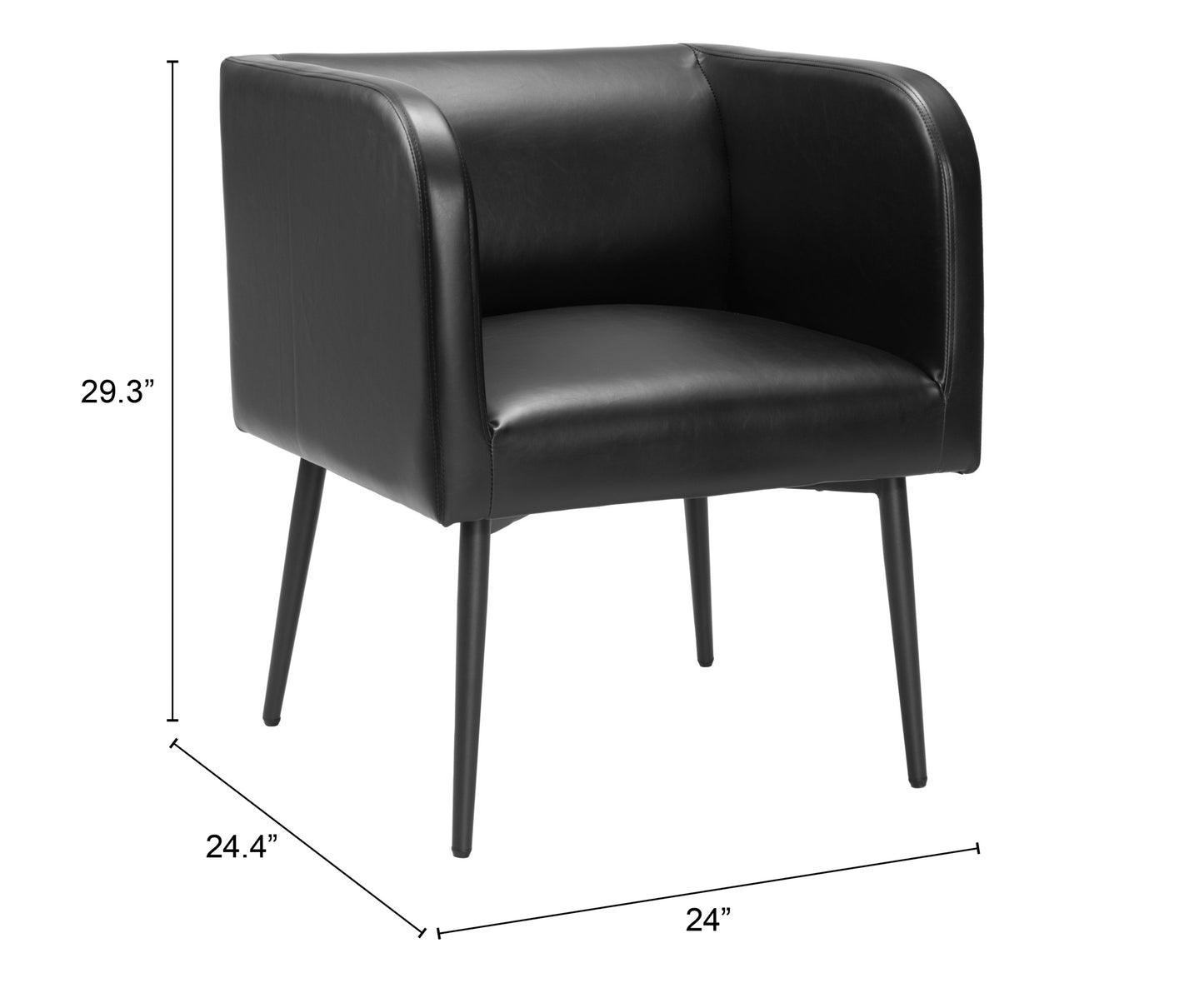 Dining Chair Black - Modern & Ergonomic Seating for Home & Office