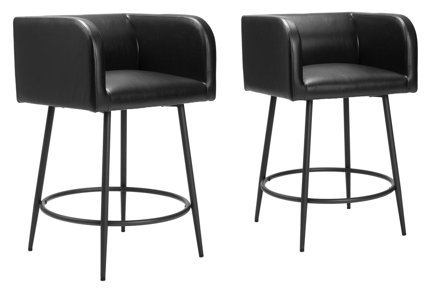 Counter Stool (Set of 2) Black - Premium Quality & Stylish Design for Your Home