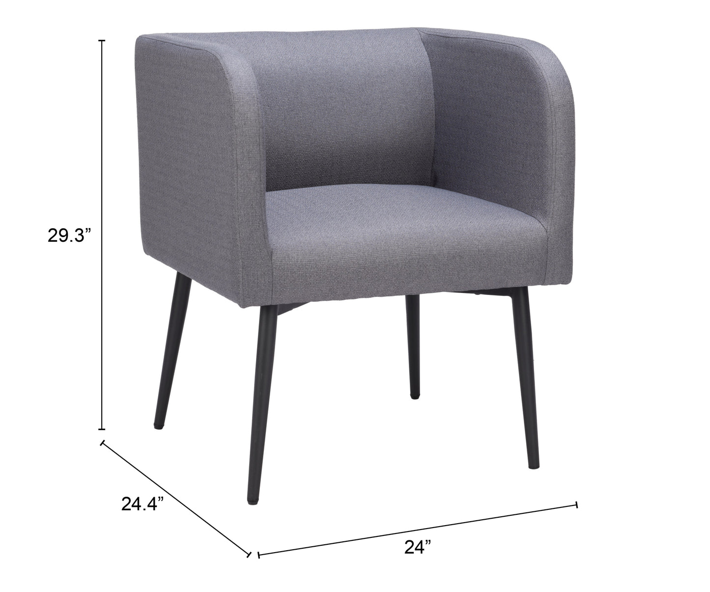 Dining Chair Gray - Modern & Ergonomic Seating for Home & Office