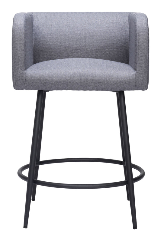 Tabouret de bar Horbat (lot de 2) gris
