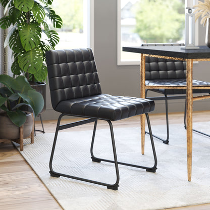 Dining Chair (Set of 2) Black - Modern & Ergonomic Seating for Home & Office