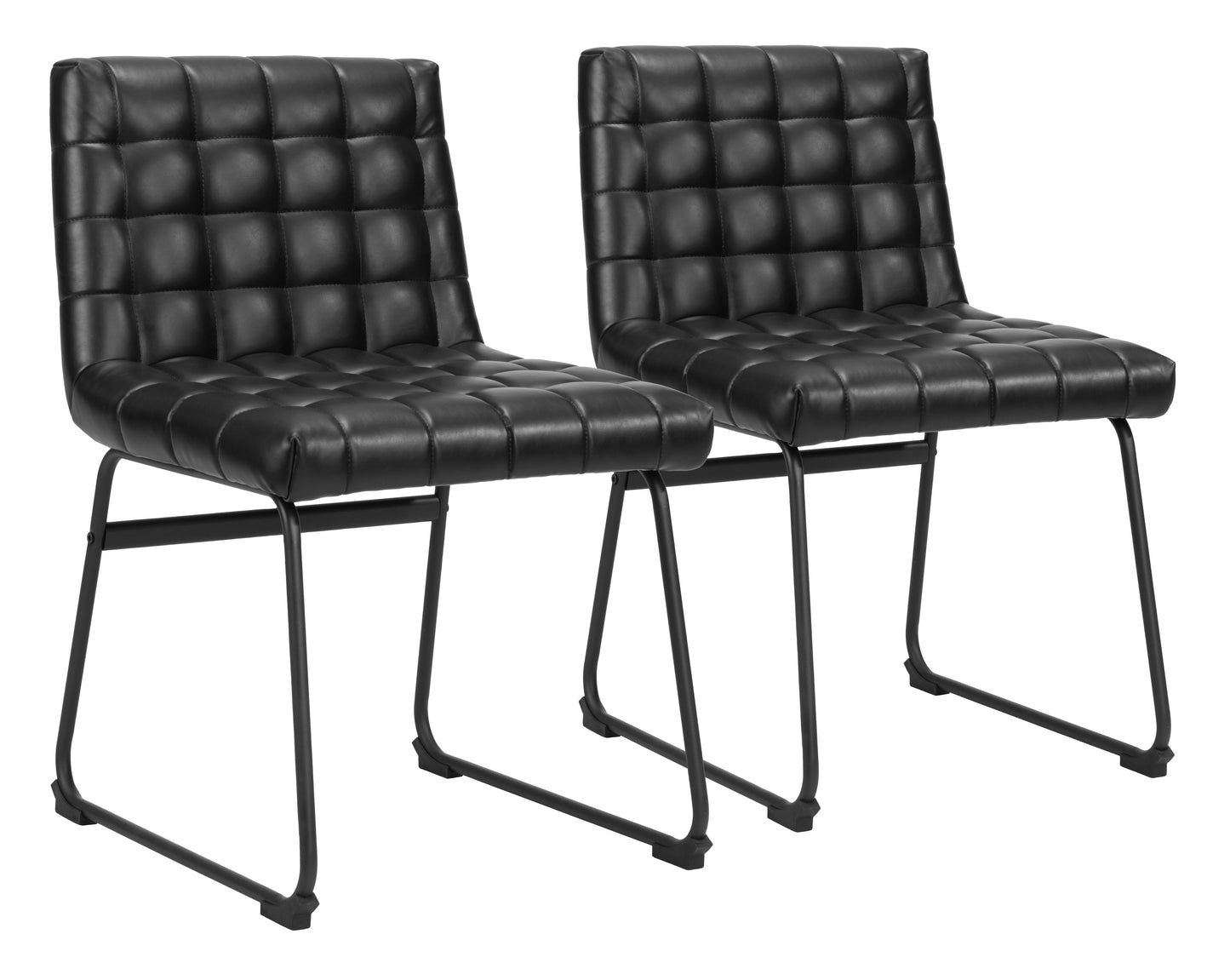 Dining Chair (Set of 2) Black - Modern & Ergonomic Seating for Home & Office