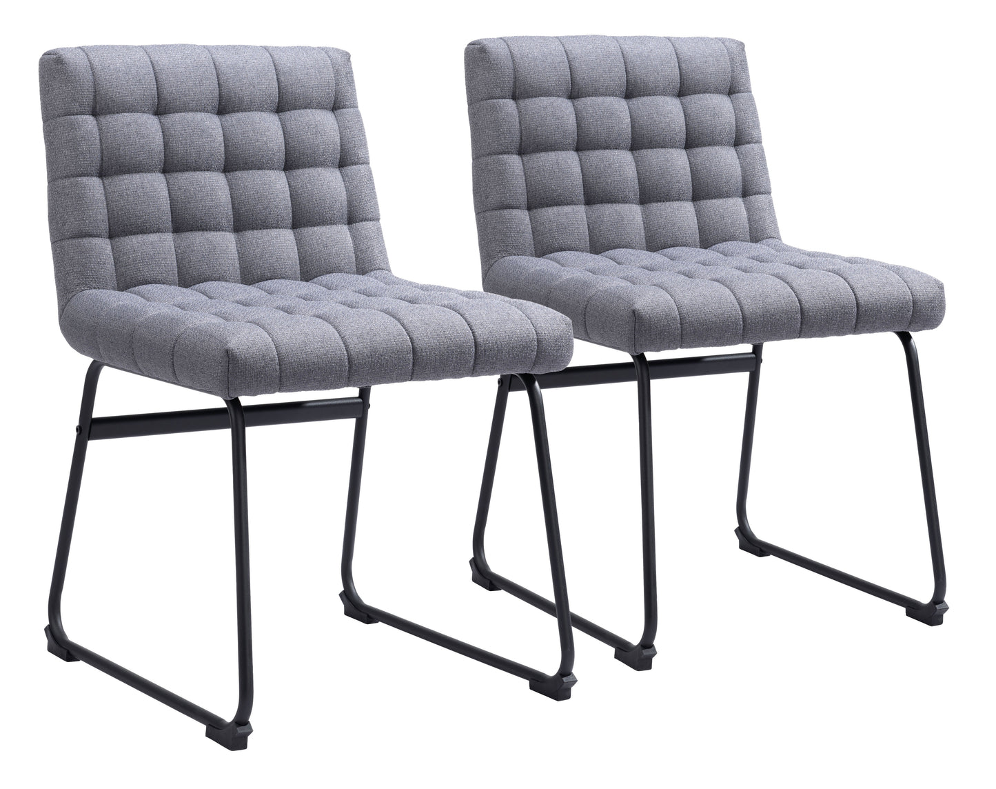 Dining Chair (Set of 2) Gray - Modern & Ergonomic Seating for Home & Office