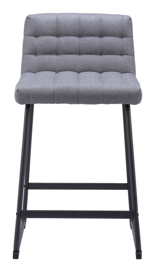 Tabouret de bar Pago (lot de 2) gris