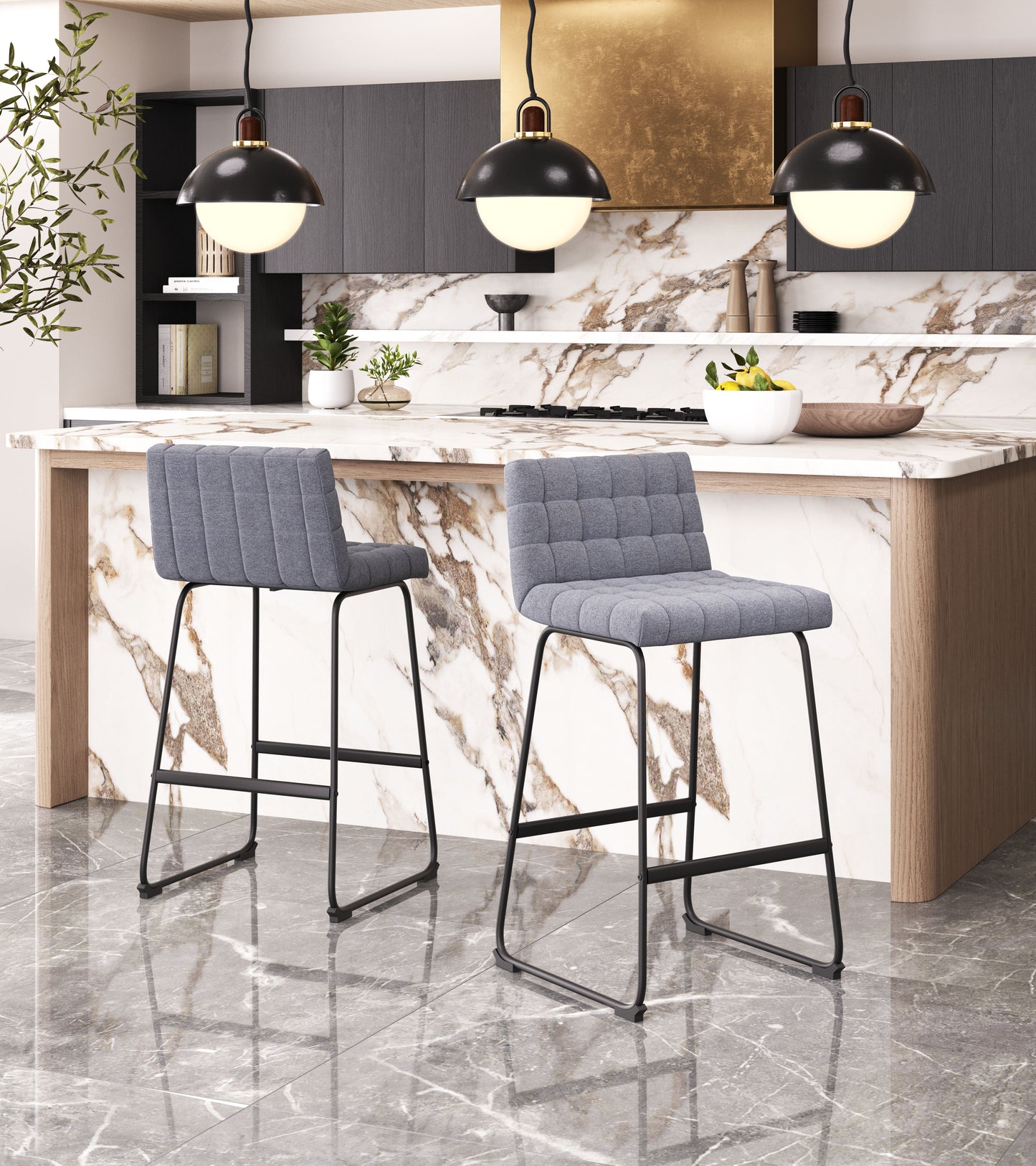 Barstool (Set of 2) Gray - Premium Quality & Stylish Design for Your Home