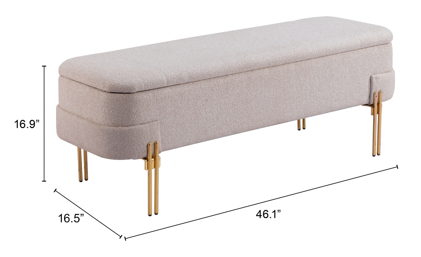 Storage Bench Oatmeal Beige - Premium Quality & Stylish Design for Your Home