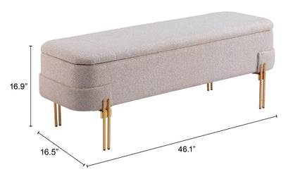 Storage Bench Oatmeal Beige - Premium Quality & Stylish Design for Your Home