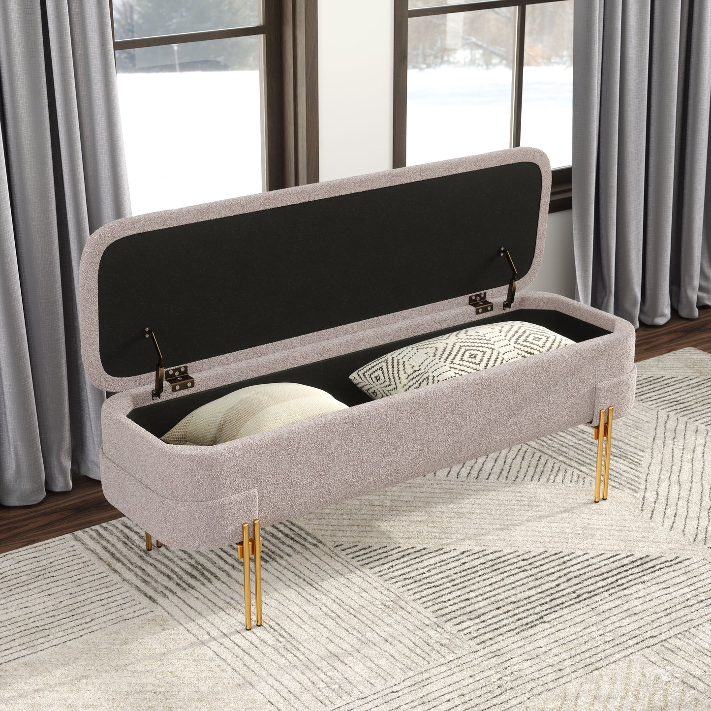 Storage Bench Oatmeal Beige - Premium Quality & Stylish Design for Your Home