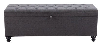 Banc de rangement Halifax gris gravier