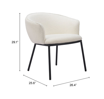 Chaise de salle à manger Essen Ivoire