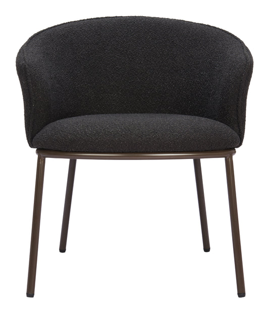 Dining Chair Black & Bronze - Modern & Ergonomic Seating for Home & Office