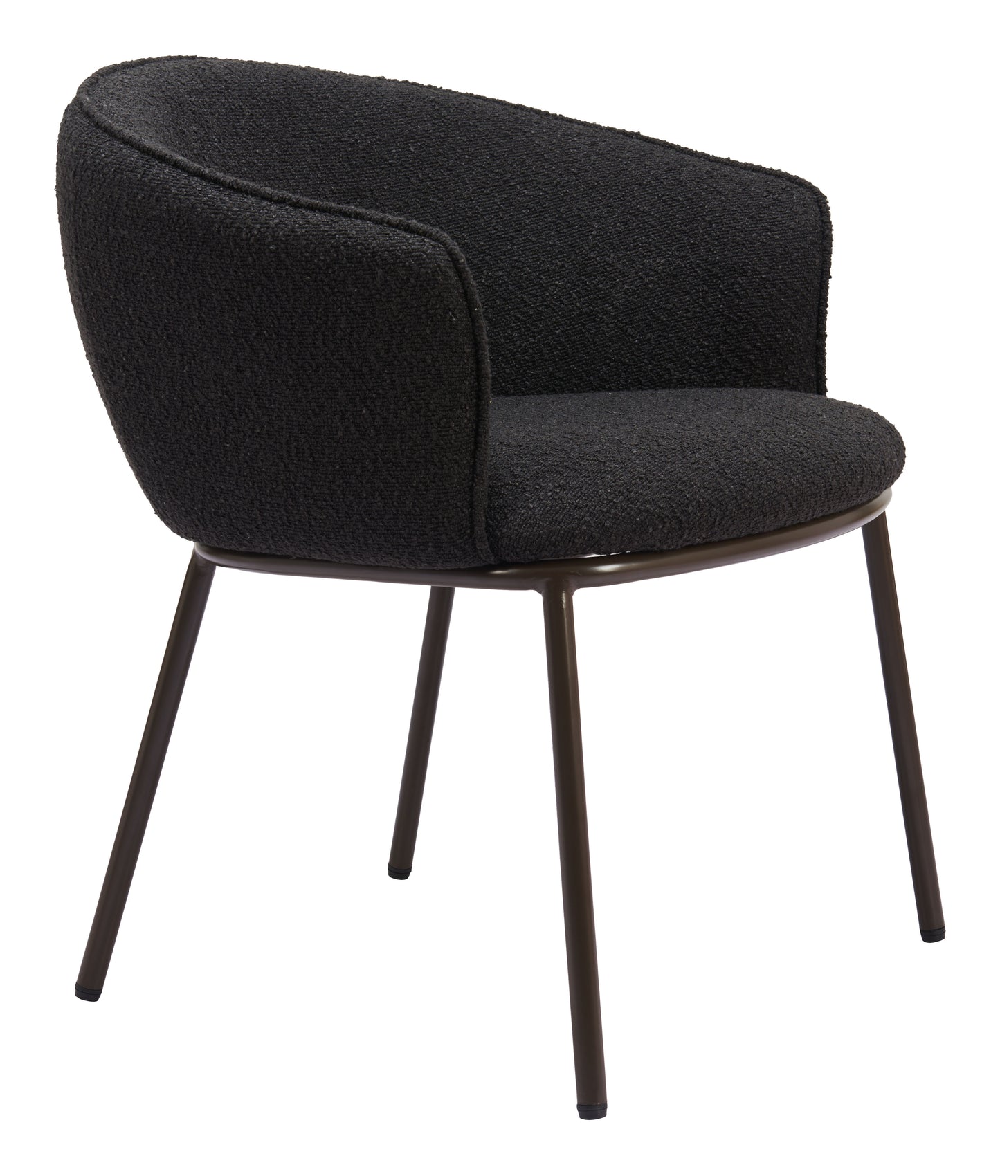 Chaise de salle à manger Essen noire et bronze