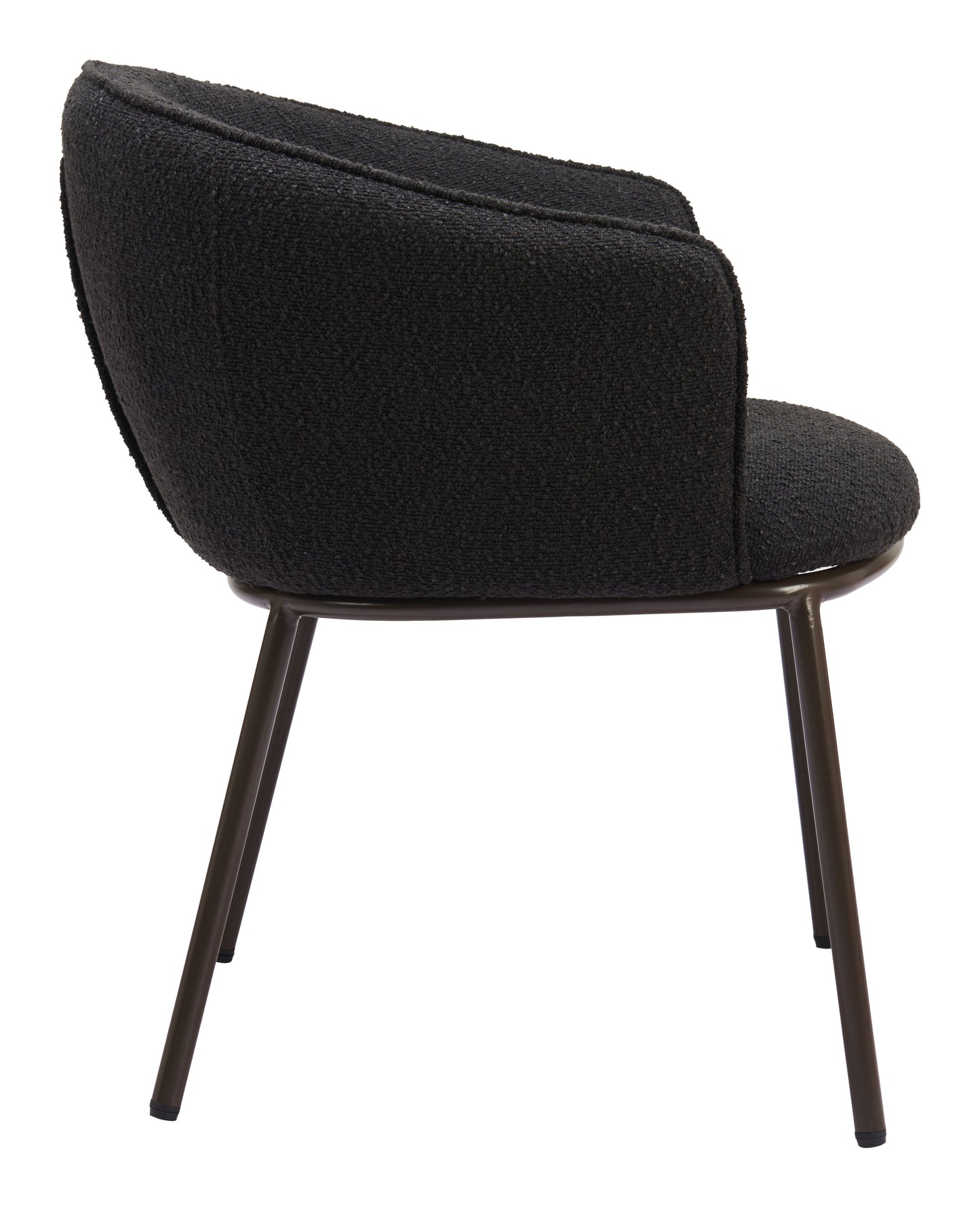 Chaise de salle à manger Essen noire et bronze