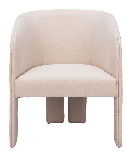 Accent Chair Beige - Modern & Ergonomic Seating for Home & Office