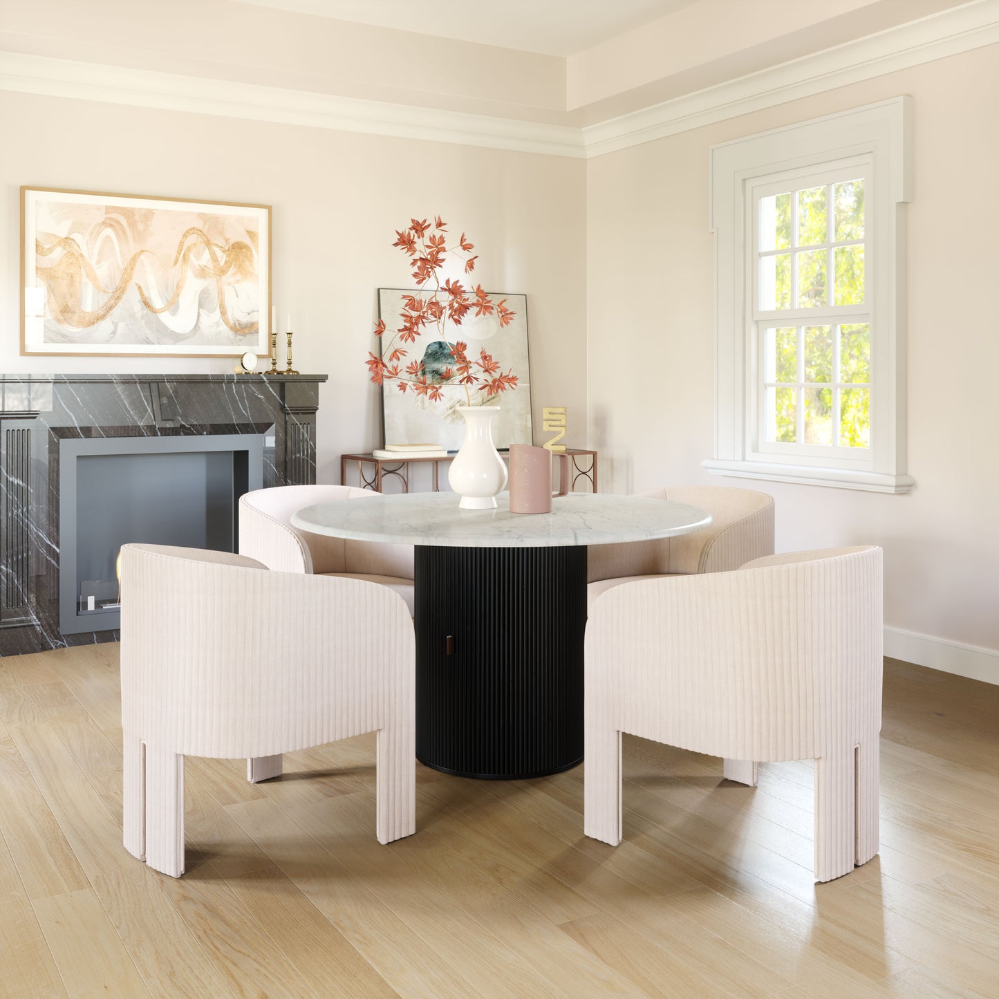 Accent Chair Beige - Modern & Ergonomic Seating for Home & Office