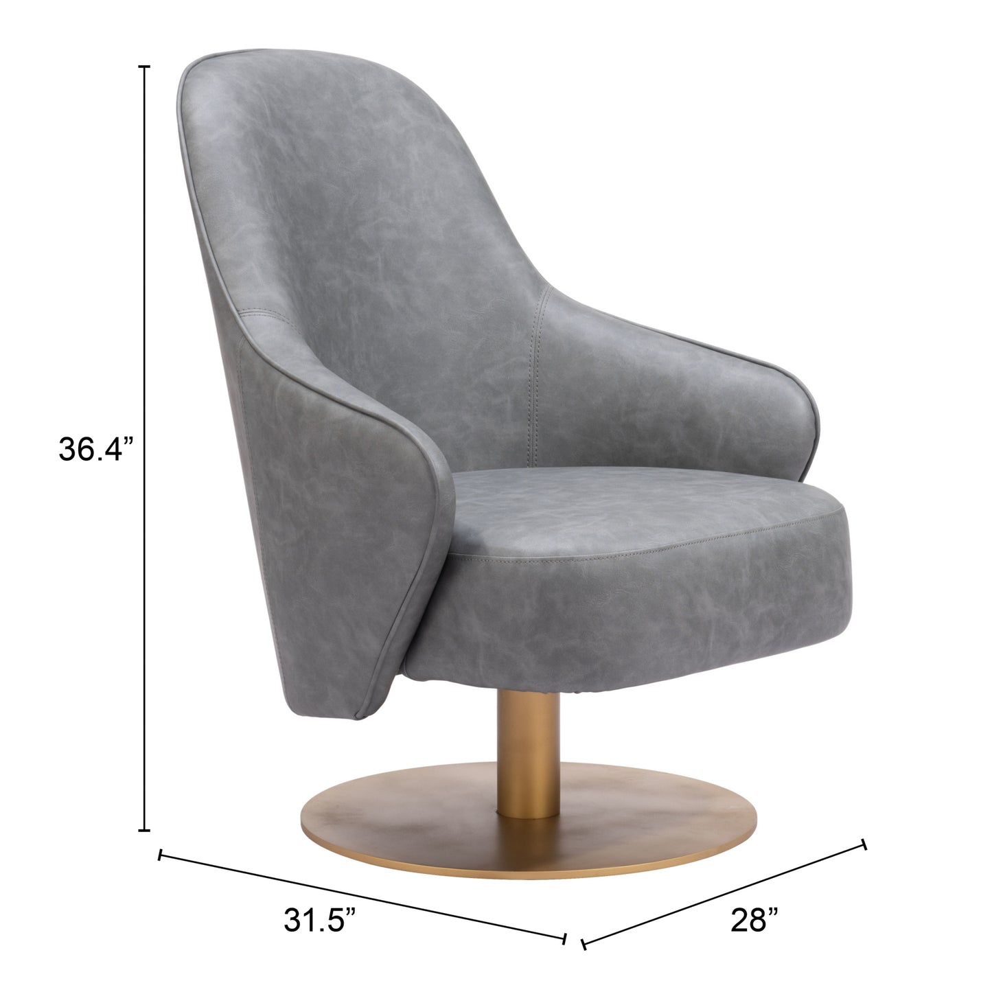 Accent Chair Gray - Modern & Ergonomic Seating for Home & Office