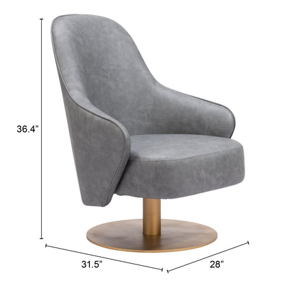 Accent Chair Gray - Modern & Ergonomic Seating for Home & Office