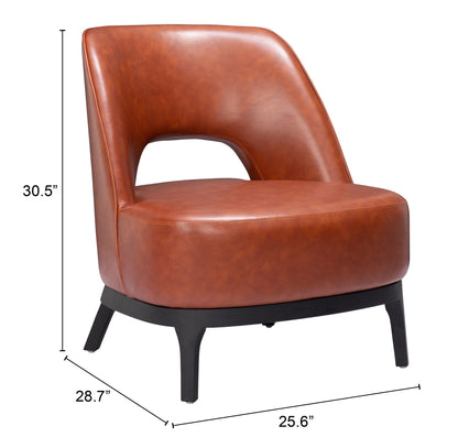 Accent Chair Brown - Modern & Ergonomic Seating for Home & Office