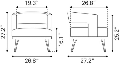 Accent Chair Beige - Modern & Ergonomic Seating for Home & Office