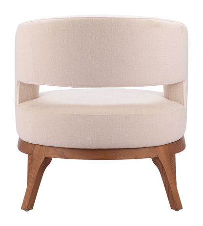 Accent Chair Beige - Modern & Ergonomic Seating for Home & Office