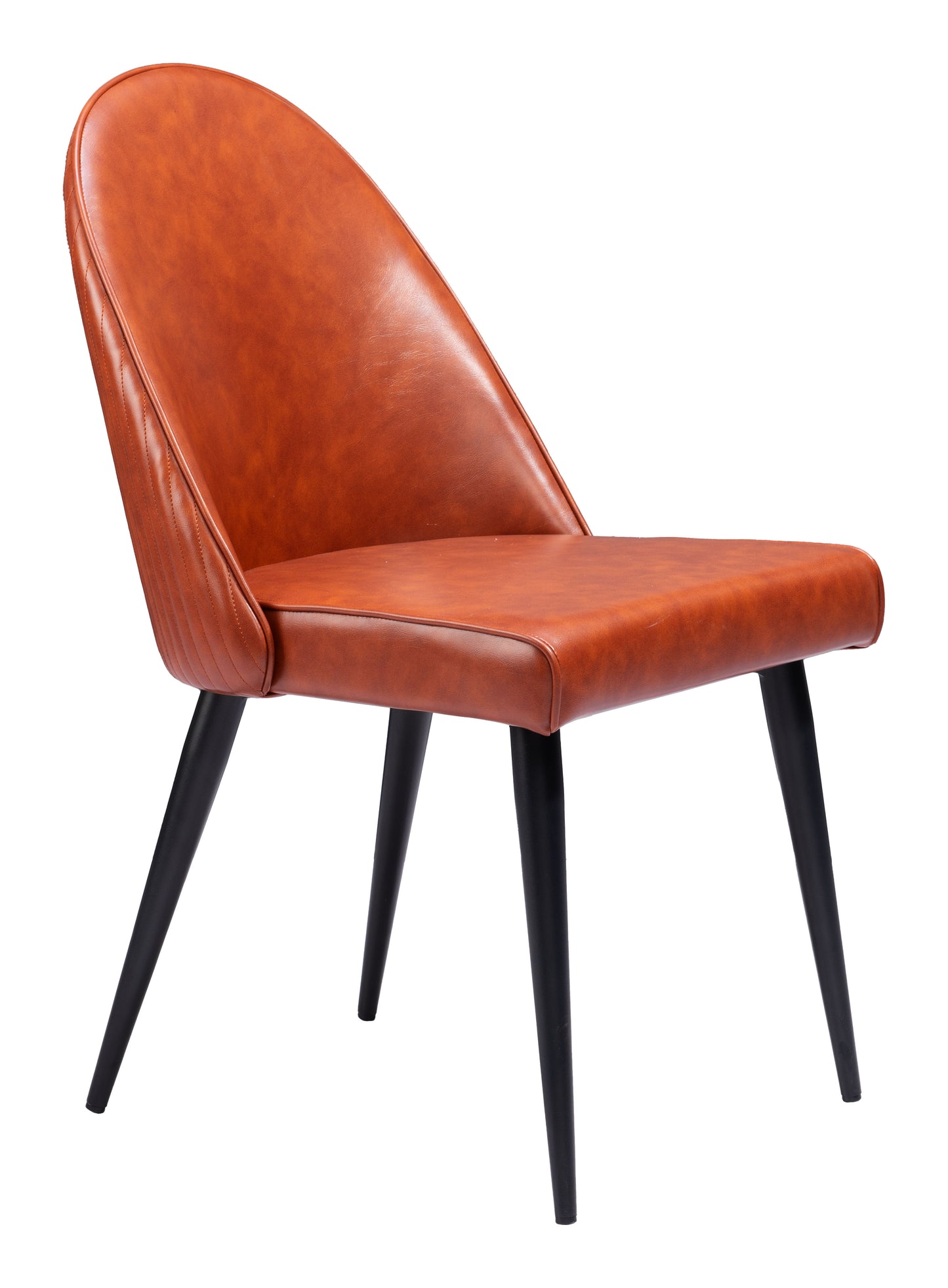 Chaise de salle à manger sans accoudoirs Silloth (lot de 2) marron