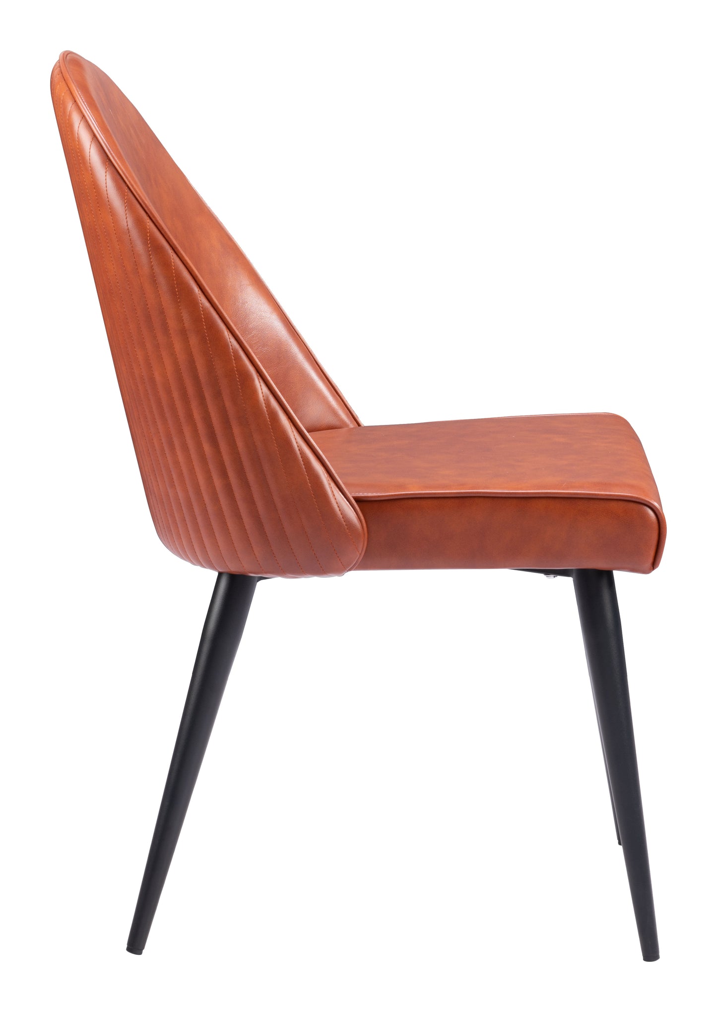Chaise de salle à manger sans accoudoirs Silloth (lot de 2) marron